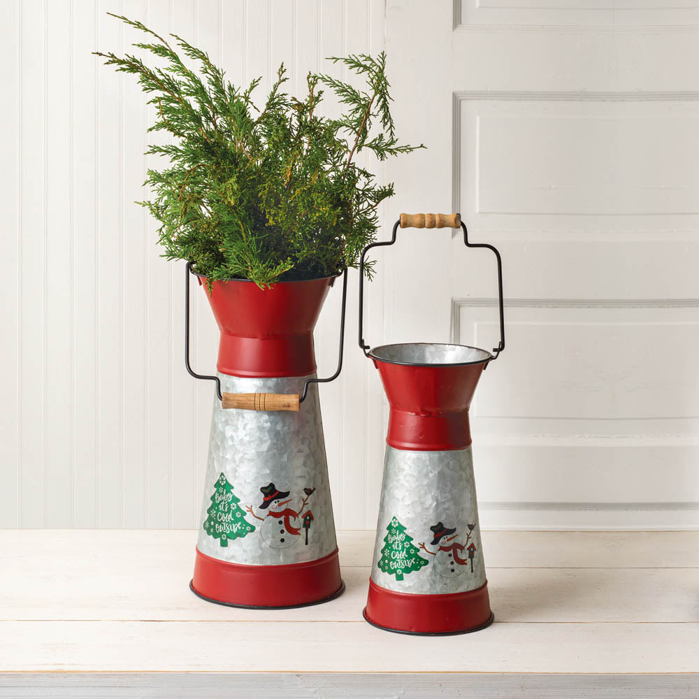 Holiday Scene Containers w/ Handle