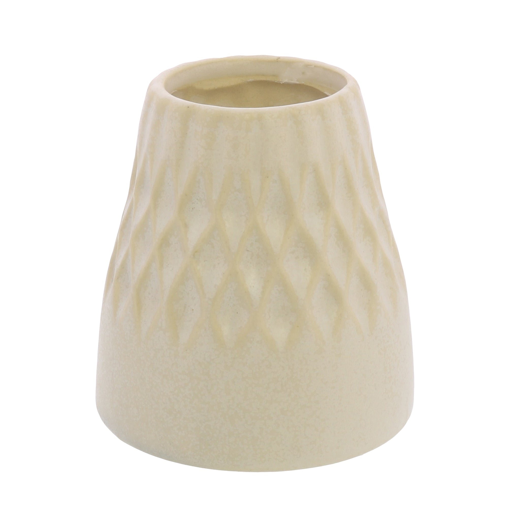 Margot Diamond Vase (Cream)