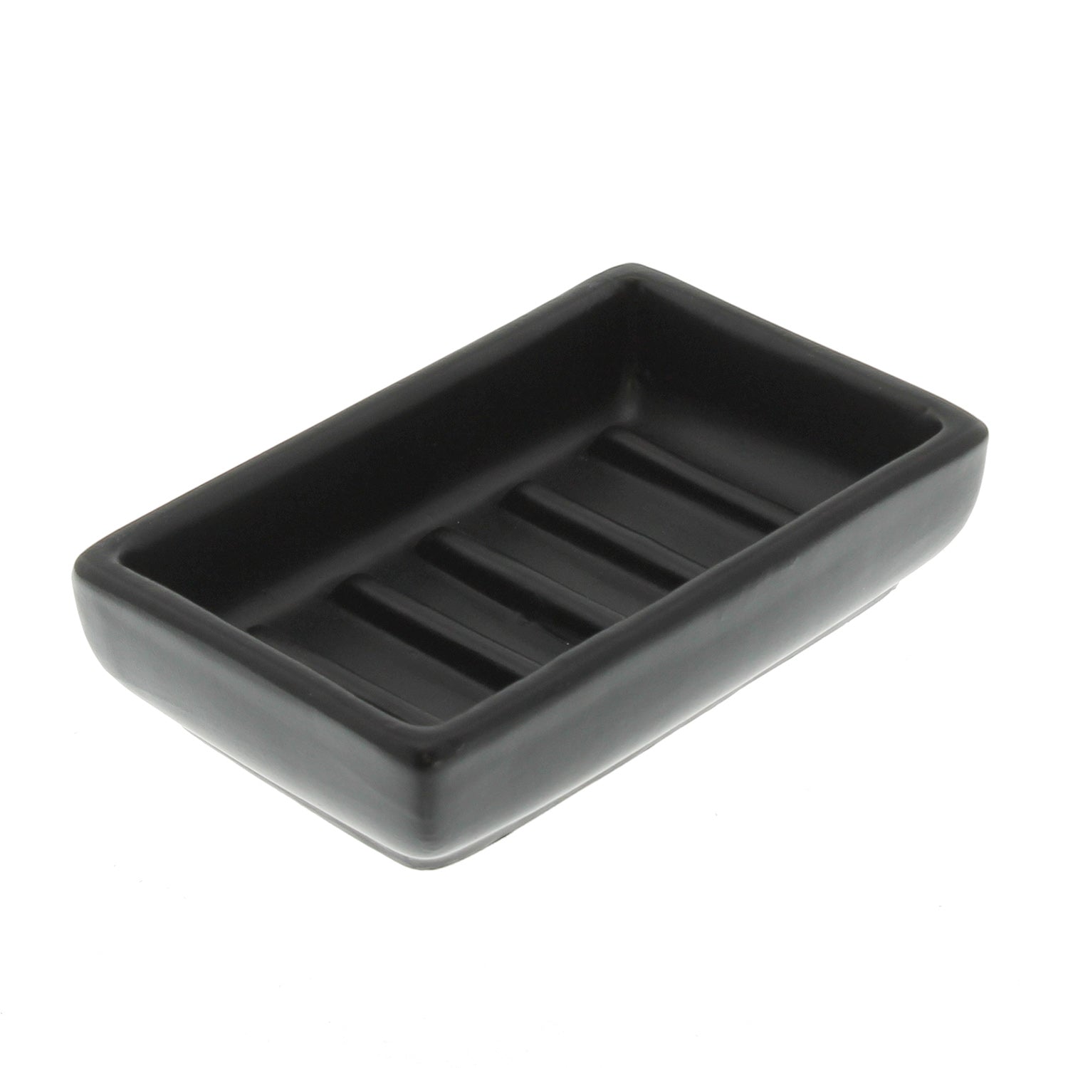 Matte Black Ceramic Soap Dish