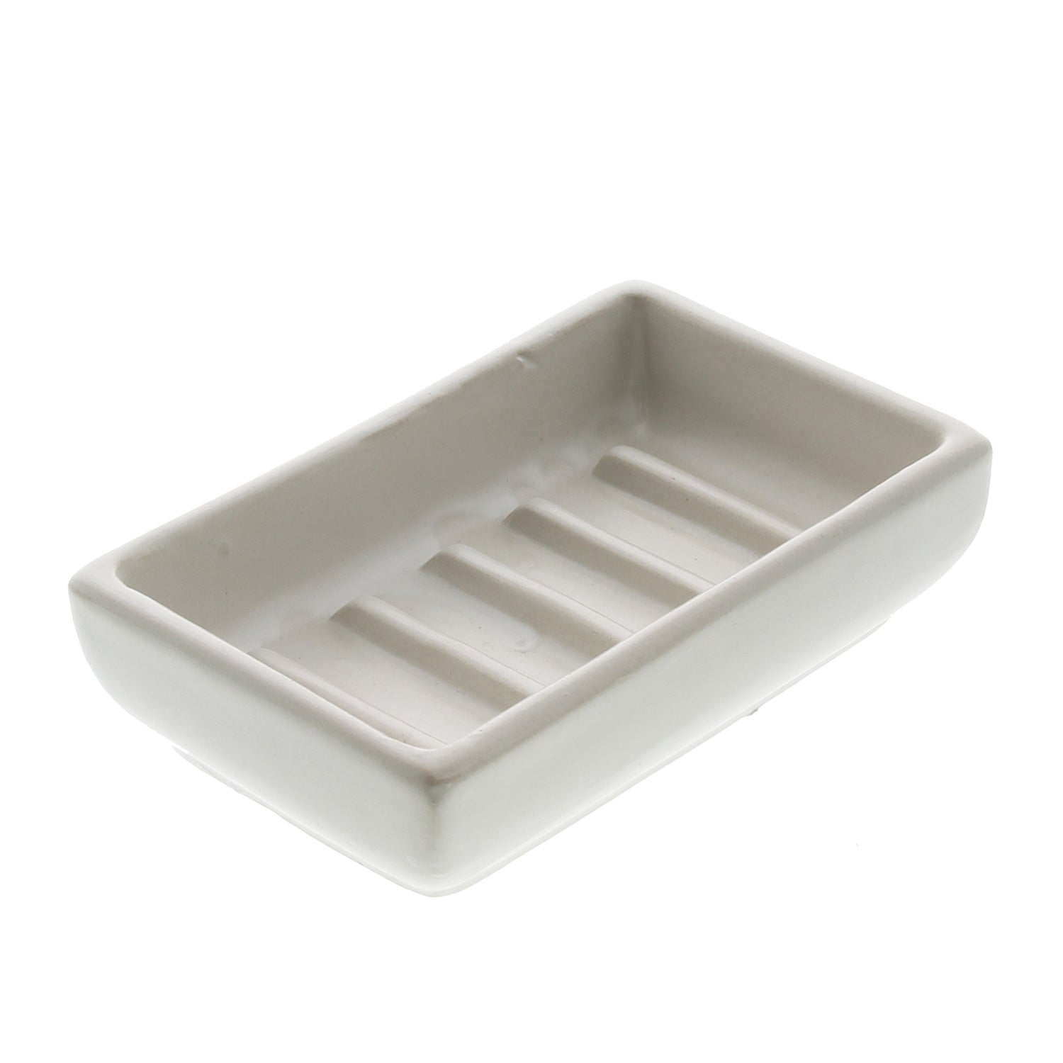 Matte White Ceramic Soap Dish