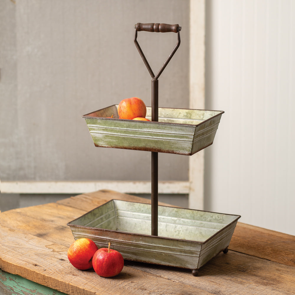 Two-Tier Rectangle Tray