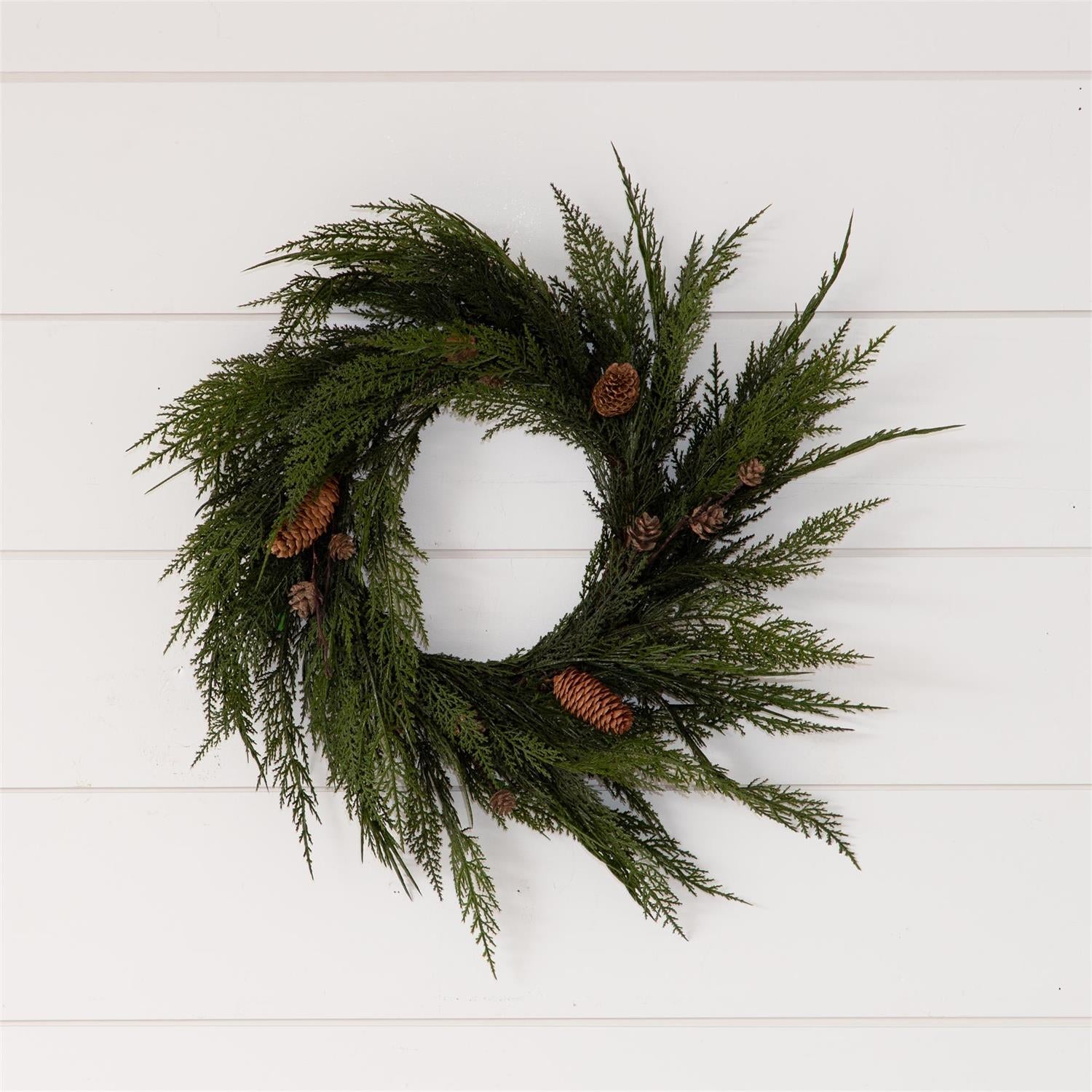 Draping Cedar Wreath