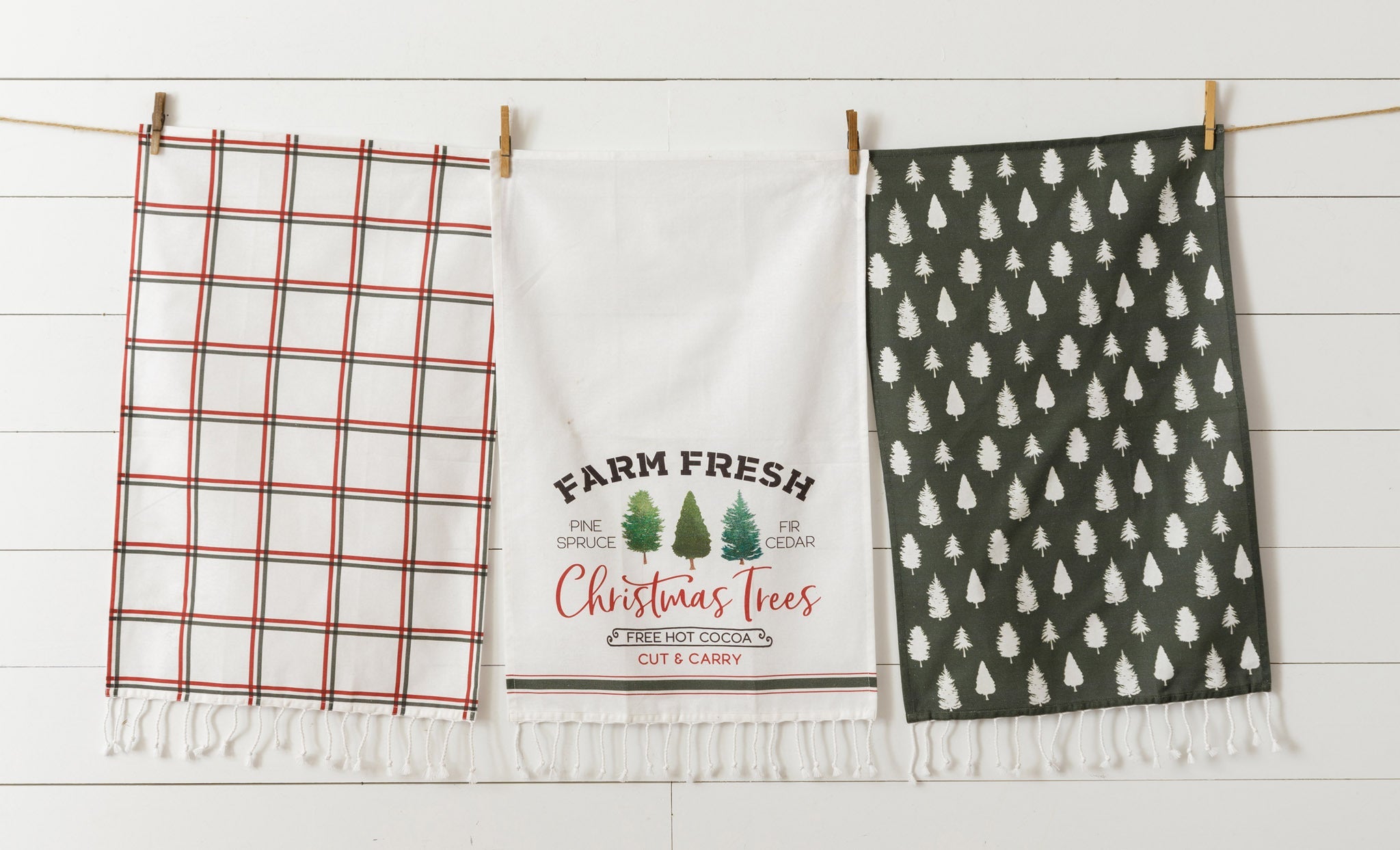 Farm Fresh Christmas Trees Towels
