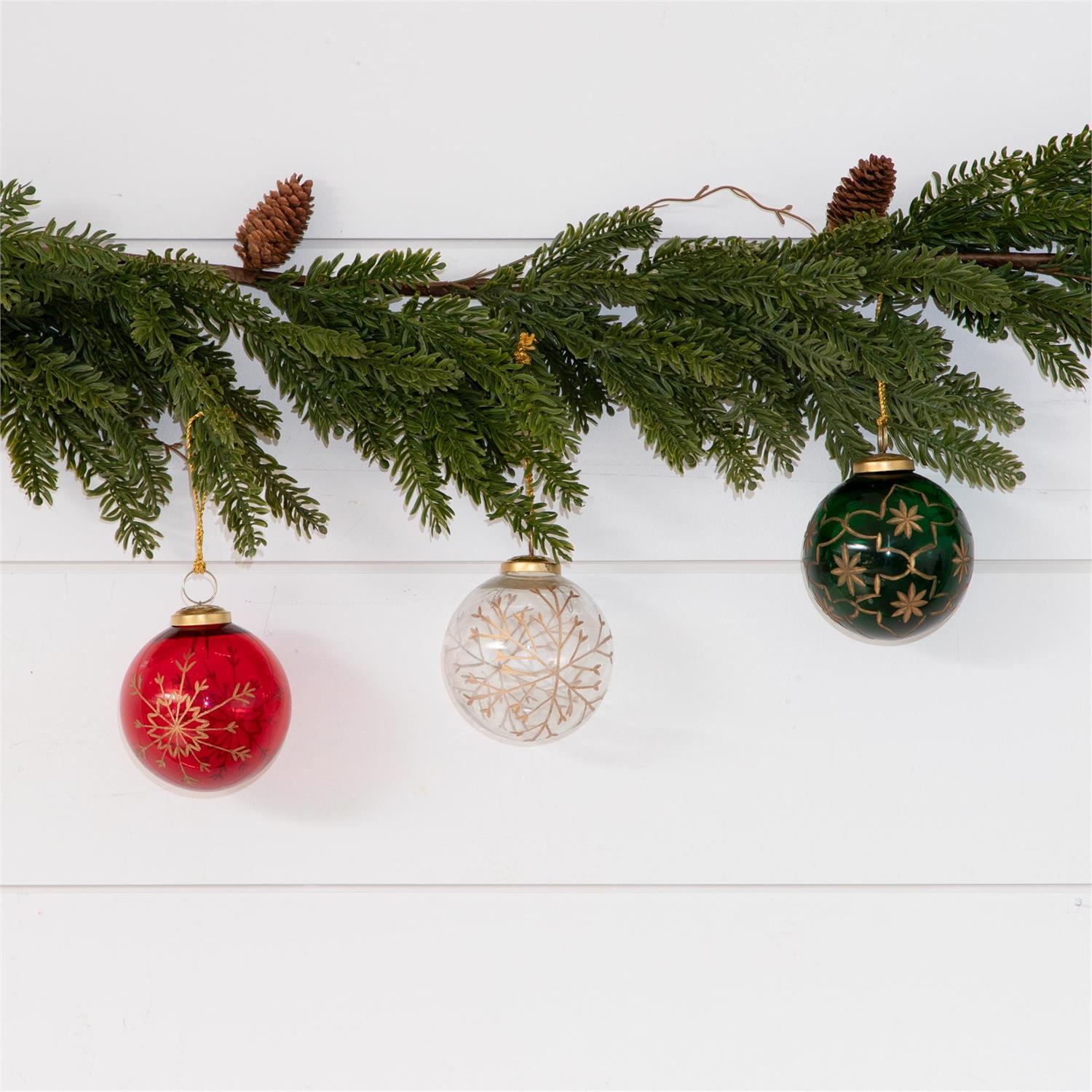 Transparent Ornaments (S/3)