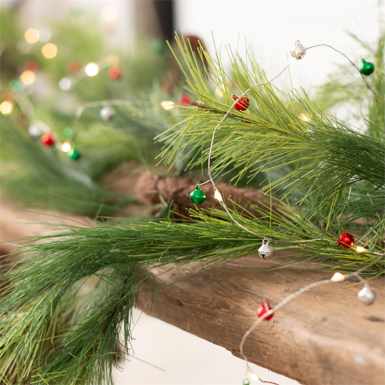 Led String Lights With Christmas Bells