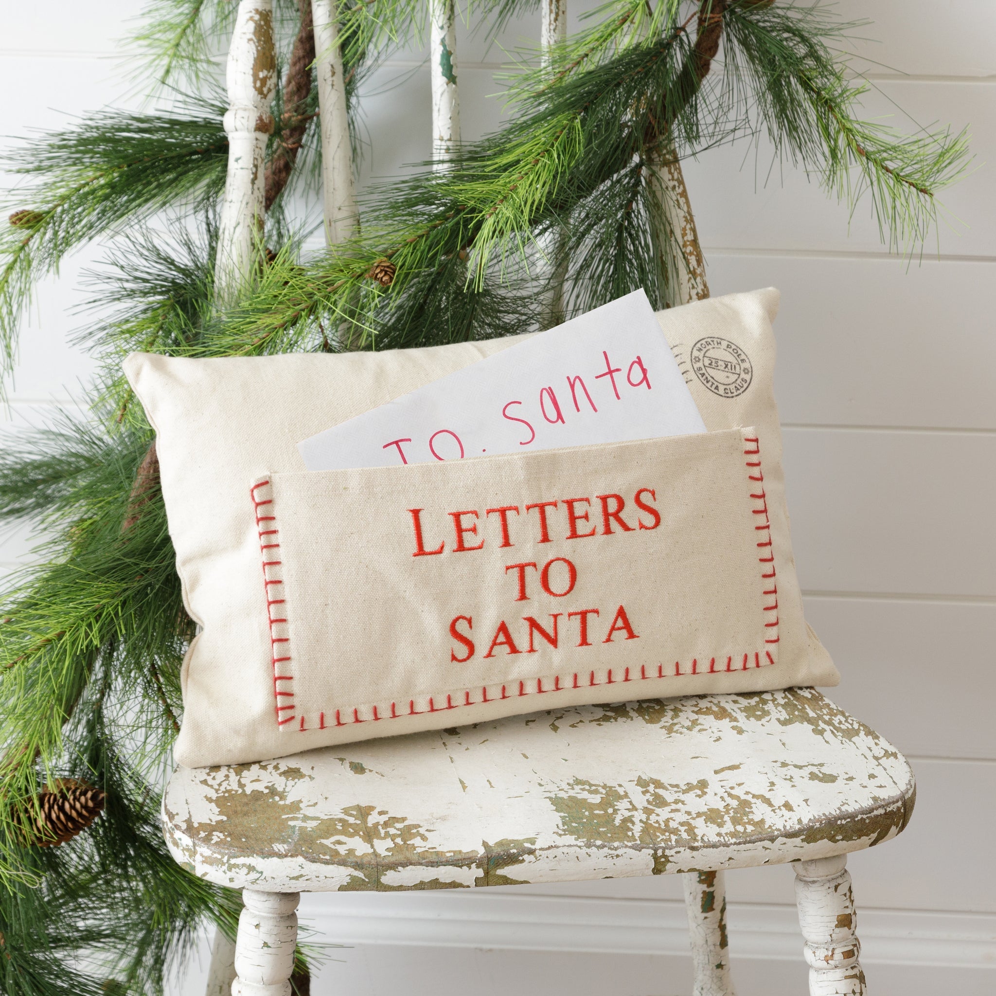 Letters For Santa Patches Pillow