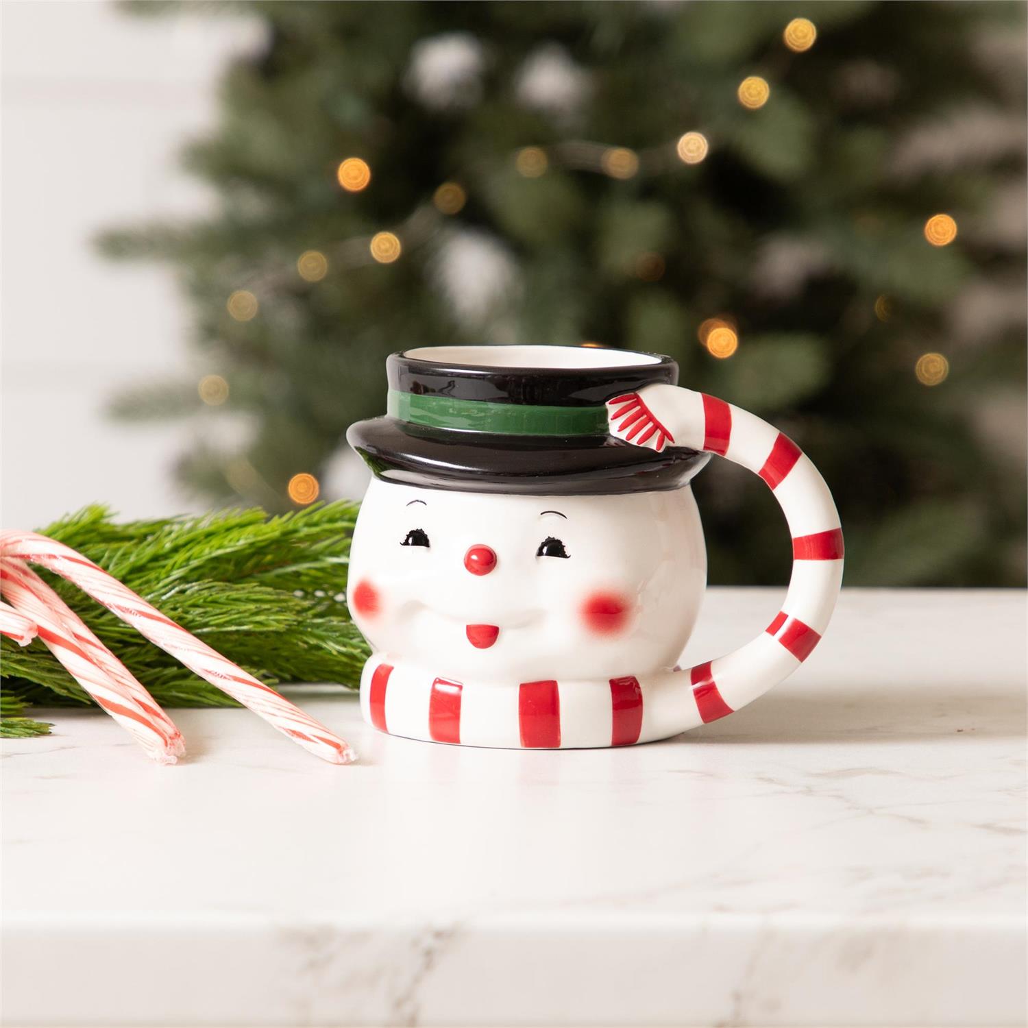 Vintage Snowman Mug (S/4)