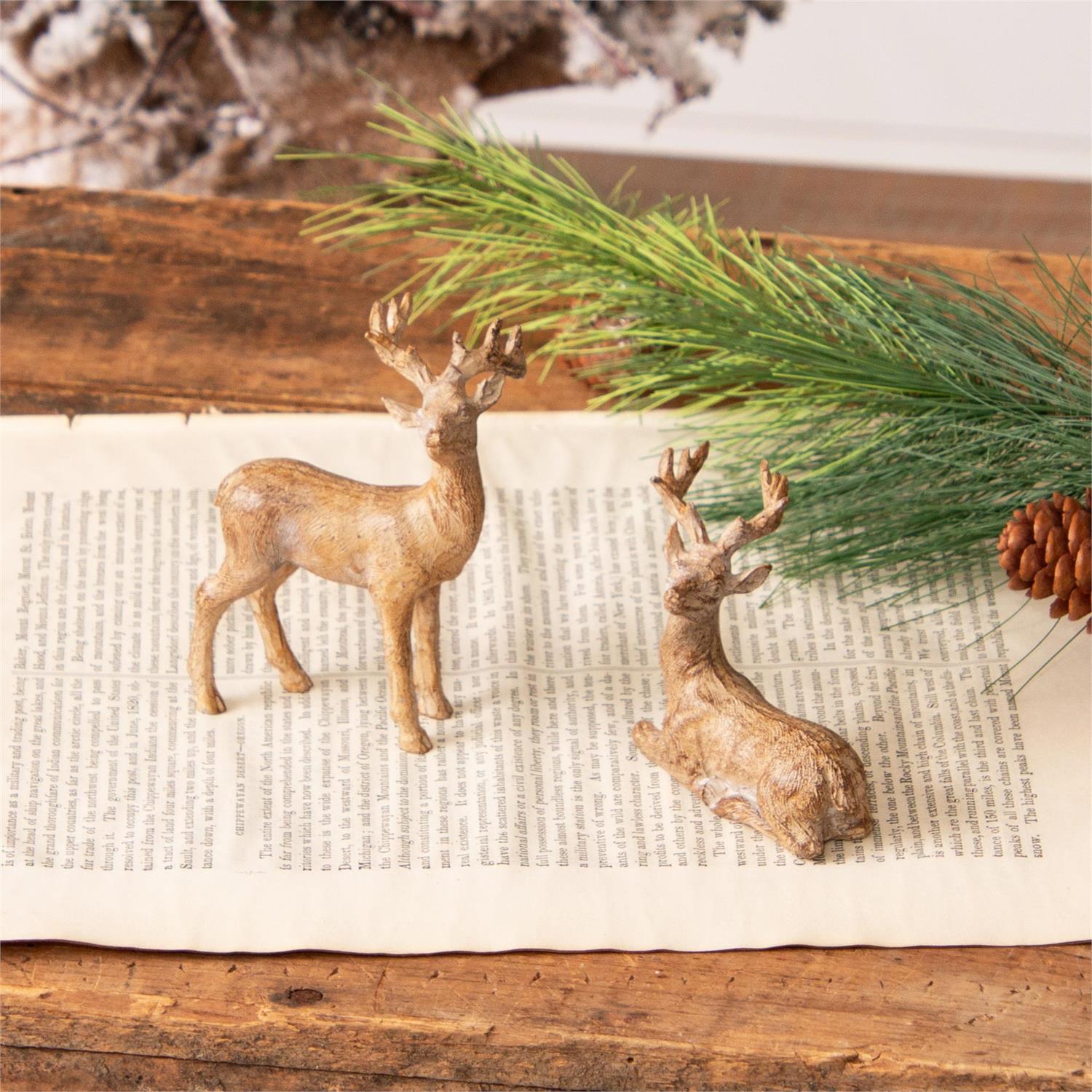 Mini Deer Figurines (S/2)