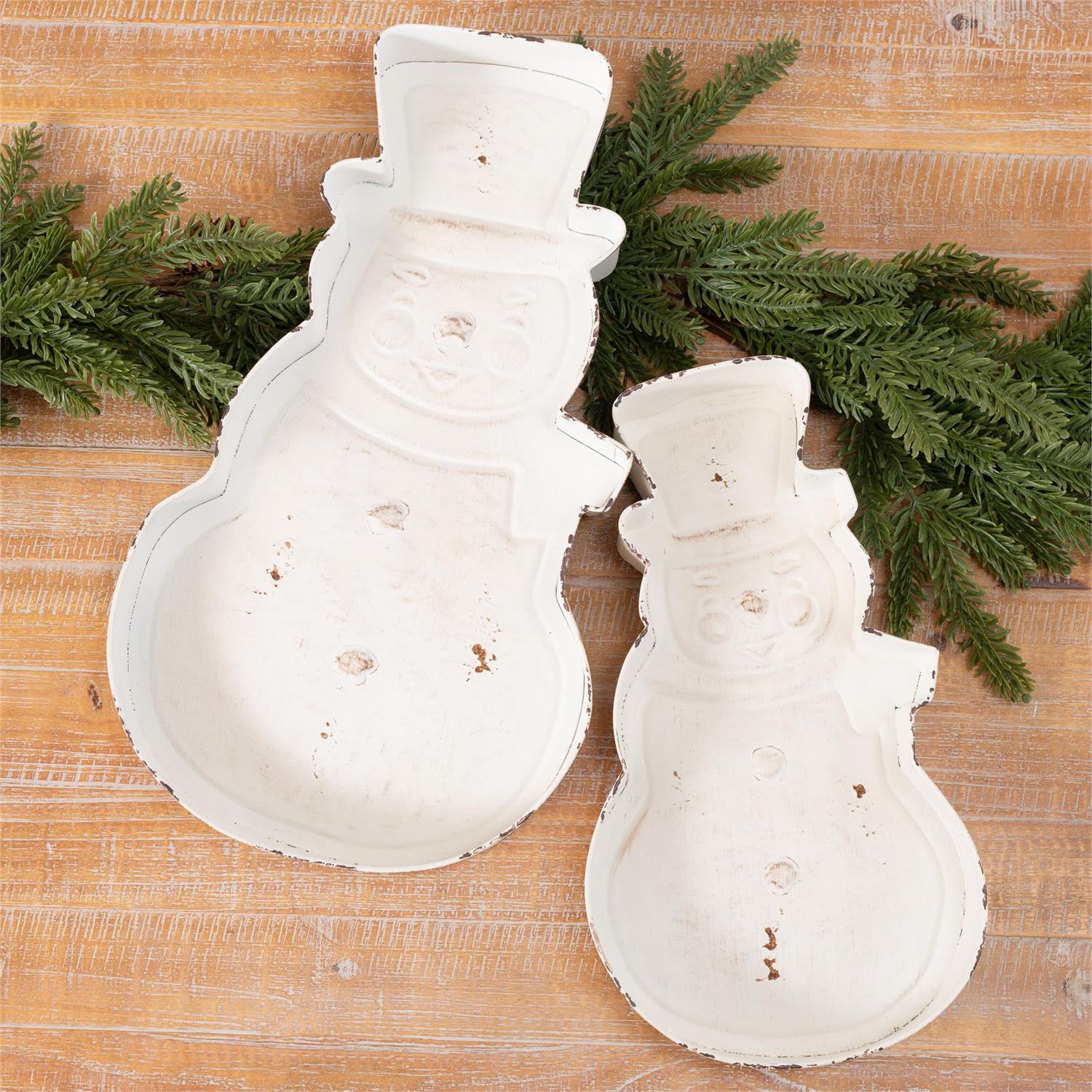 Snowman Trays (S/2)