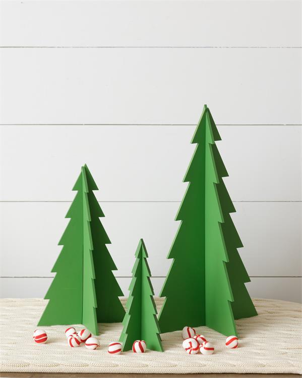 Wooden Slide Trees (S/3)