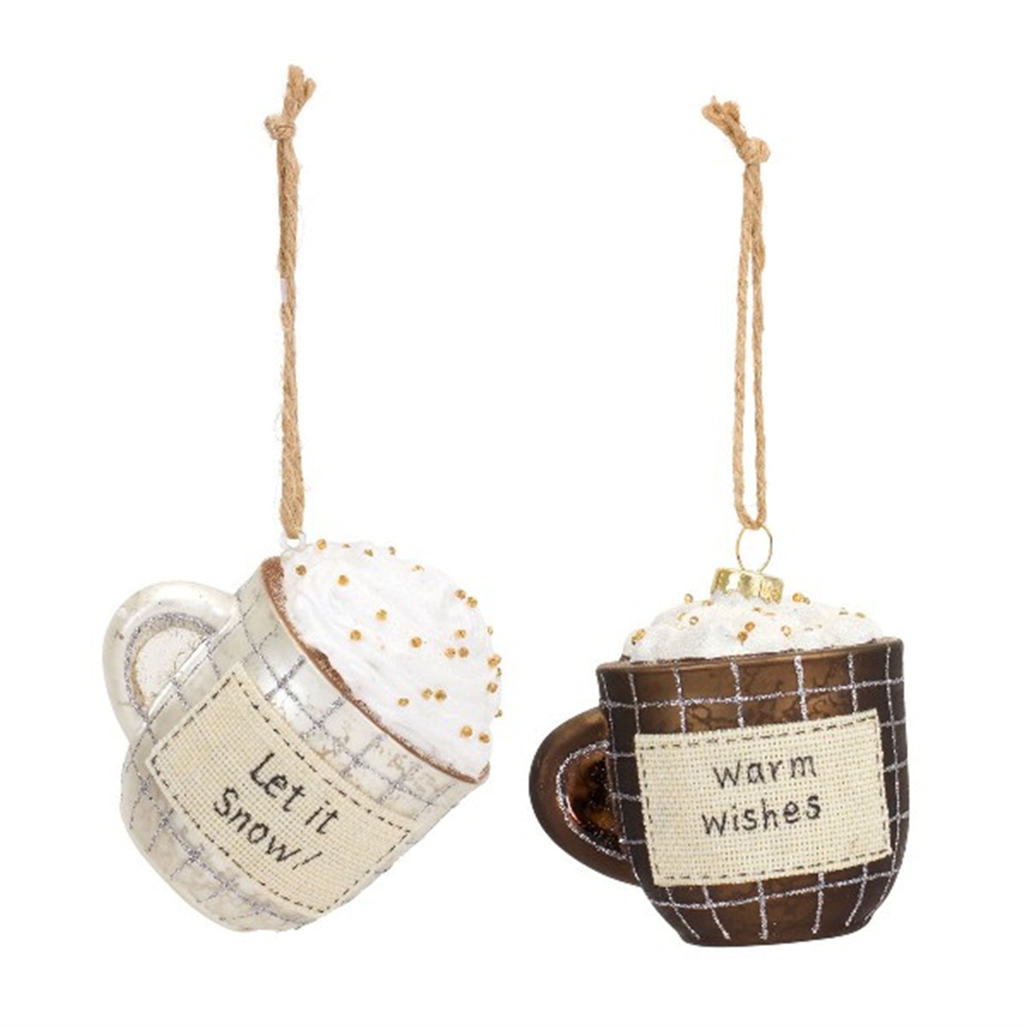 Cozy Mug Ornaments (S/2)