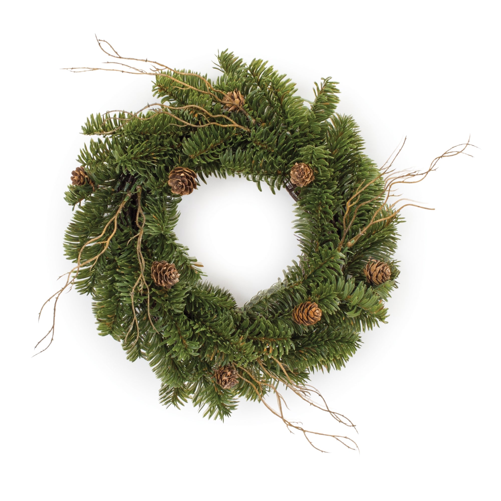 Pine Cone Twig Wreath 17"D