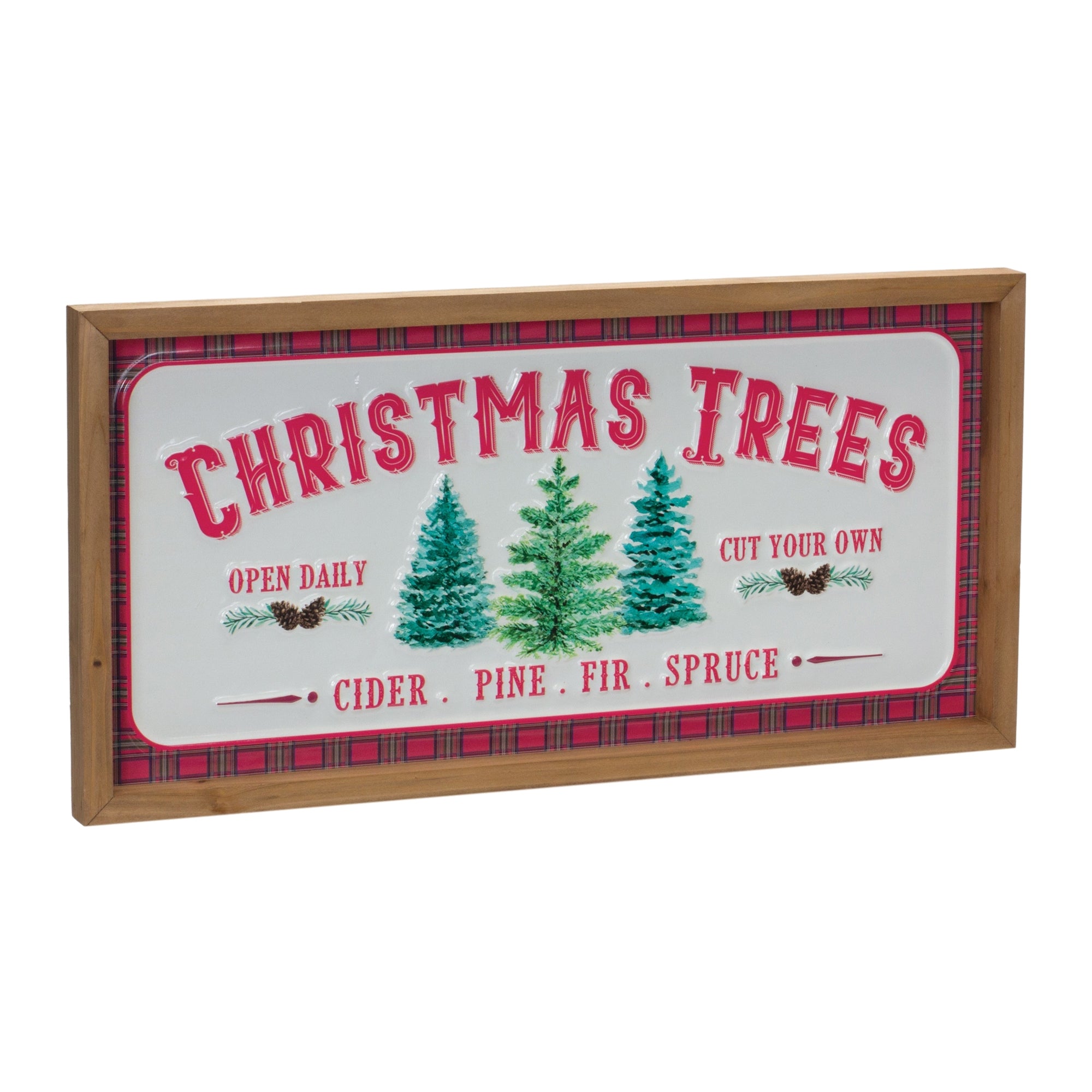 Christmas Tree Wall Sign (Set of 2)
