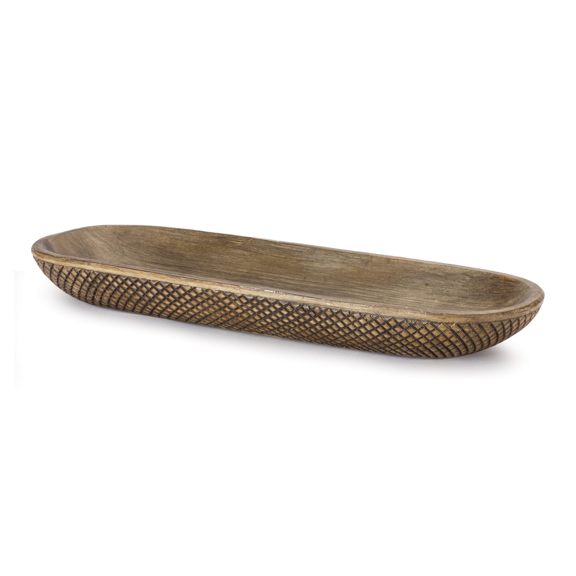 Etched Dough Bowl Tray (Set of 2)