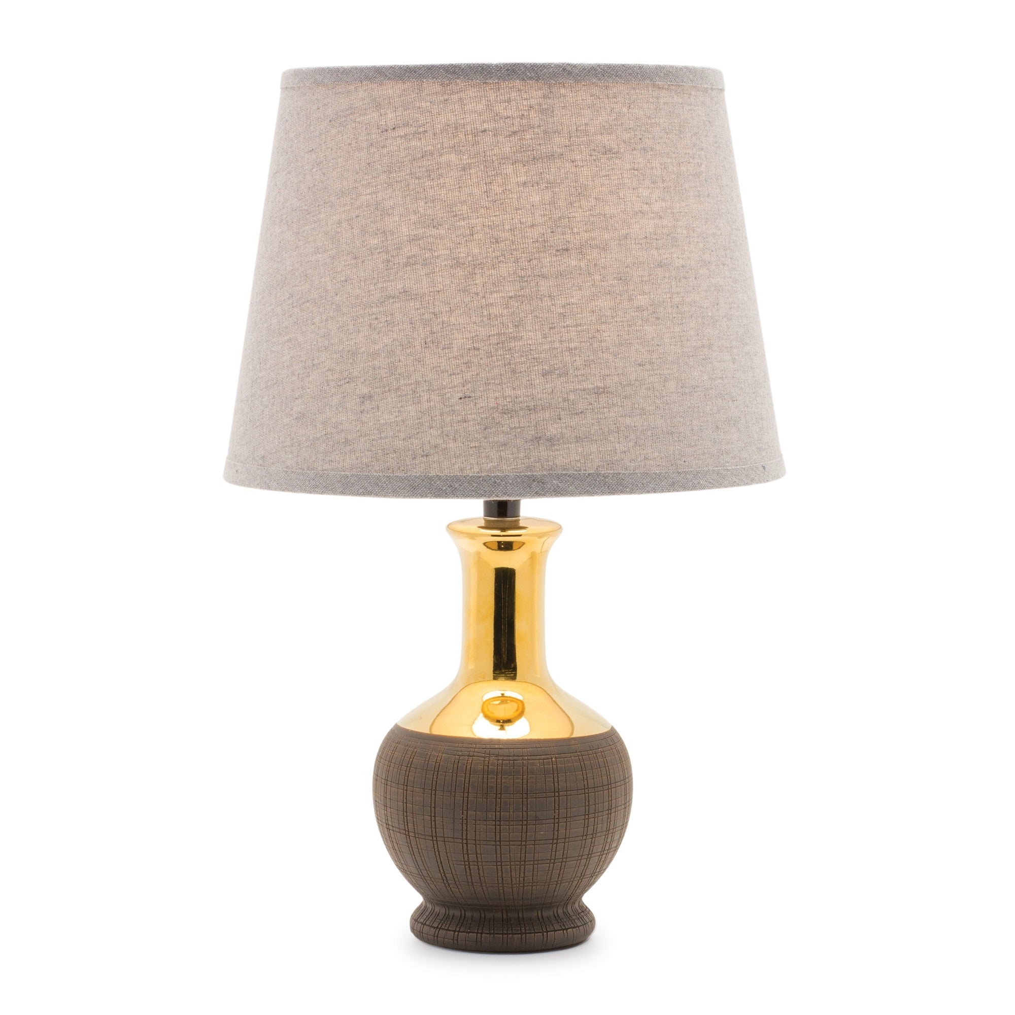 Two Tone Ceramic Lamp 17"H