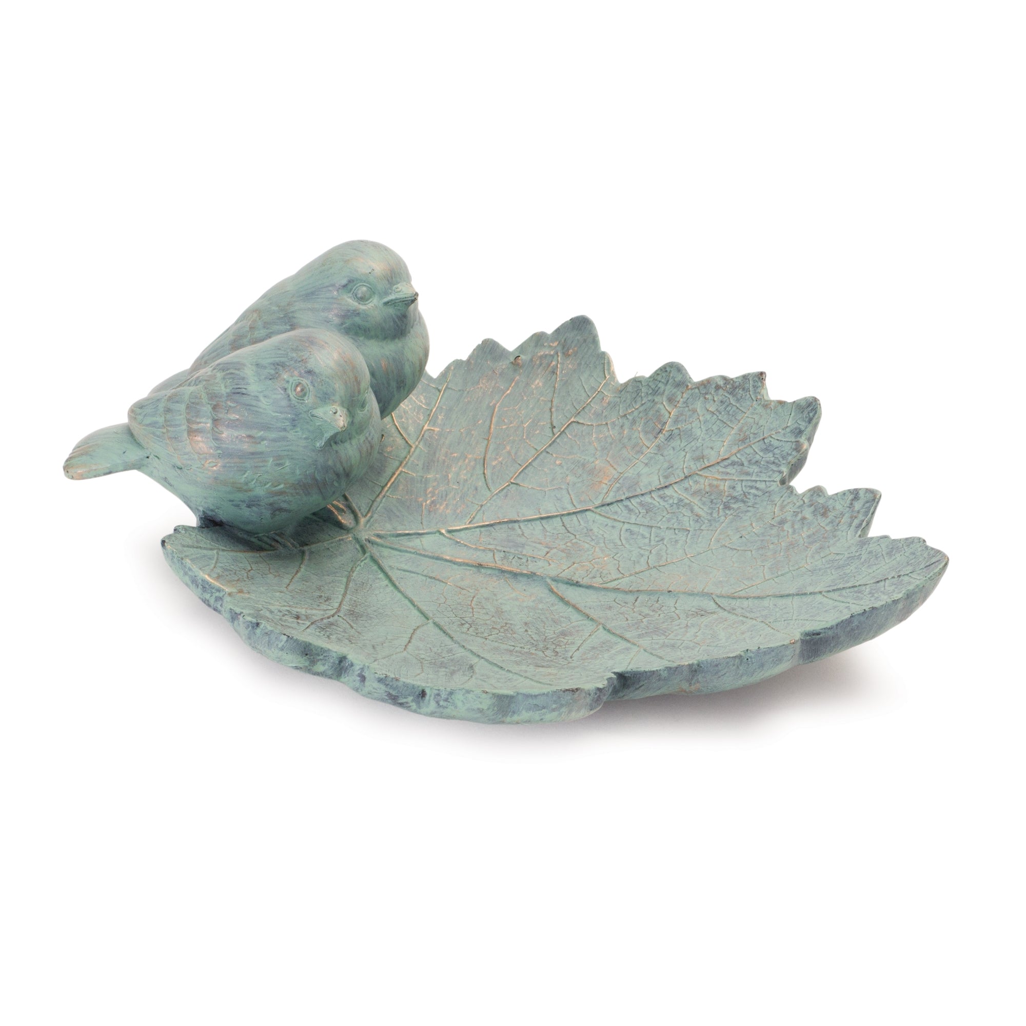 Leaf with Perched Birds (Set of 2)