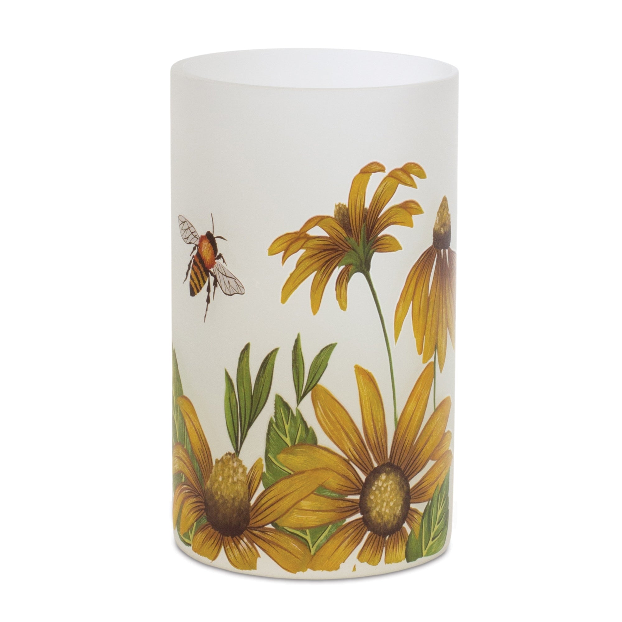 Sunflower and Bumble Bee Candle Holder (Set of 2)