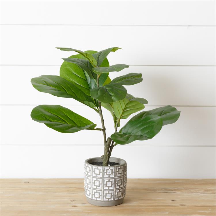 Potted Faux Fiddle Leaf Fig