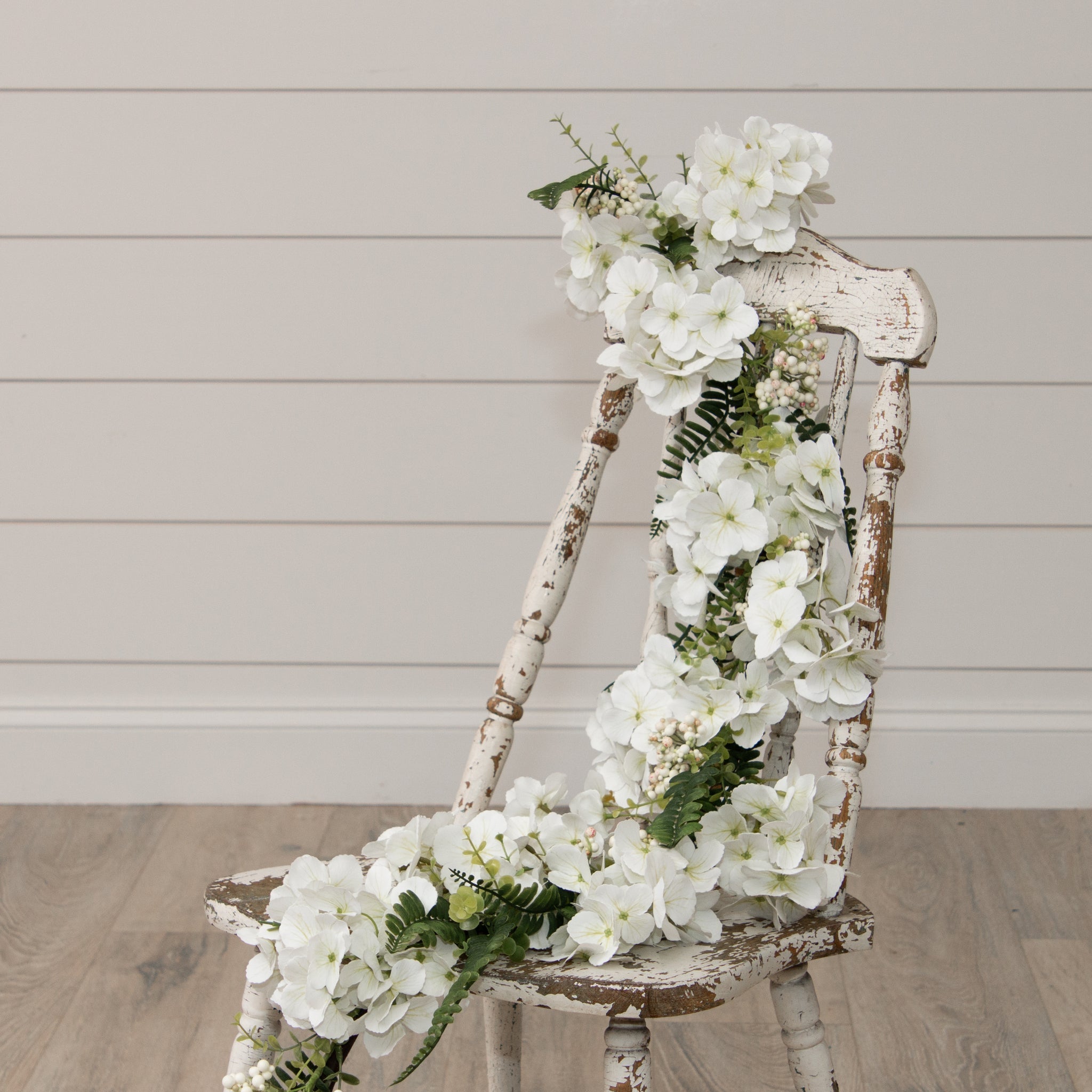 Garland - White Hydrangea