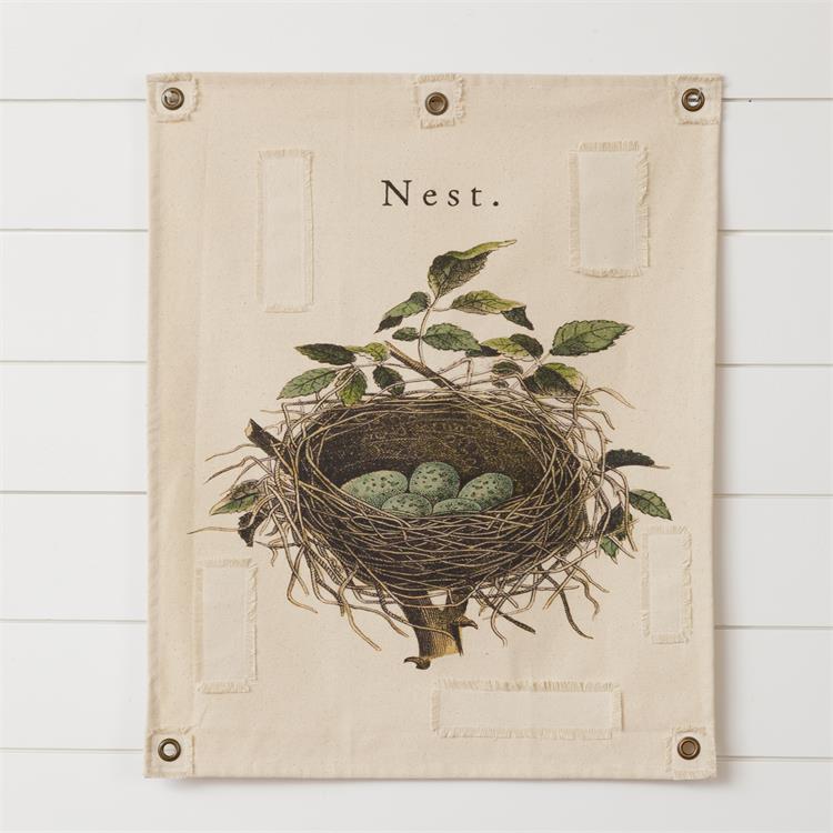 Canvas Wall Hanging - Nest
