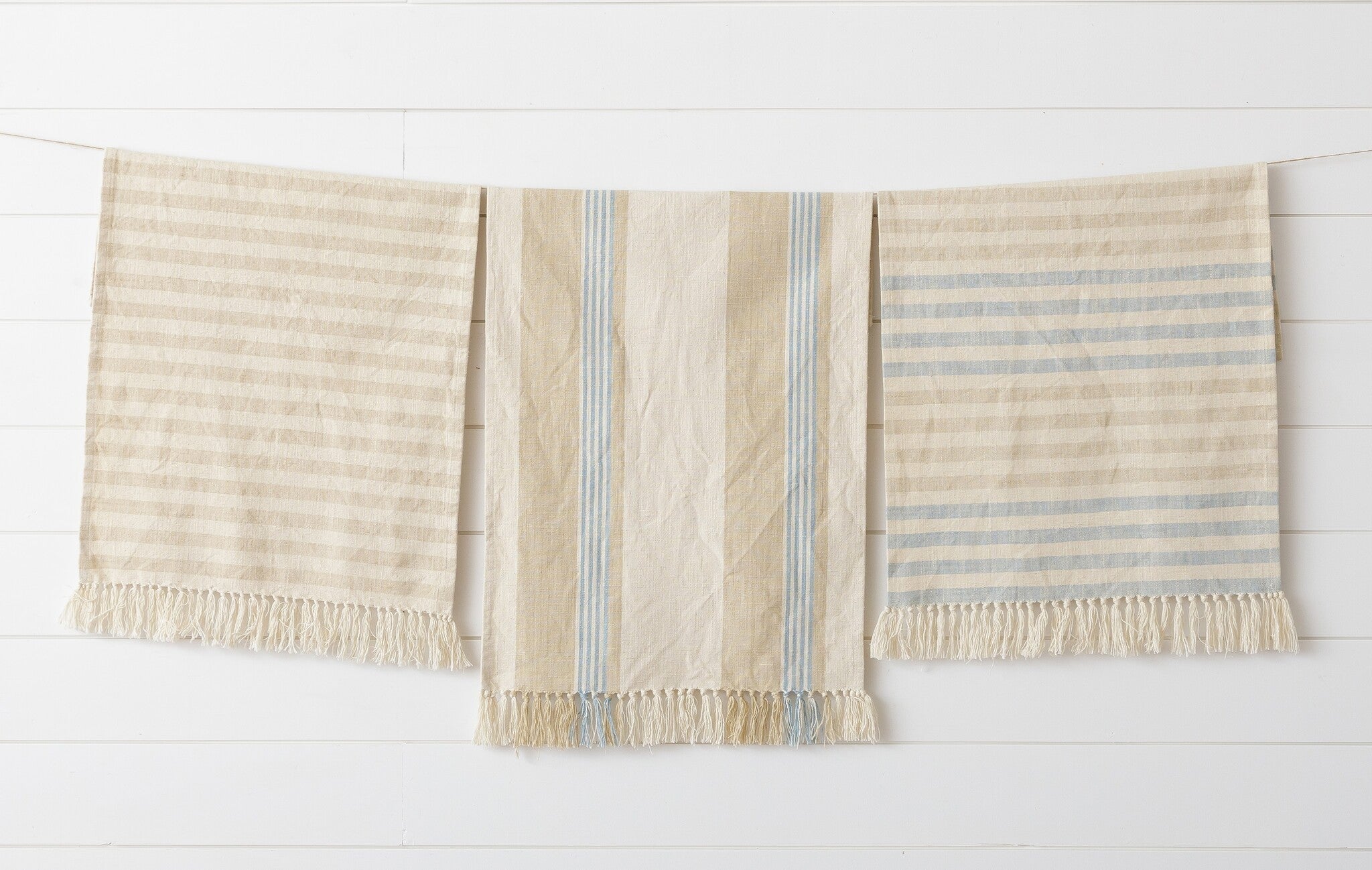 Blue Stripe Kitchen Towels (S/3)