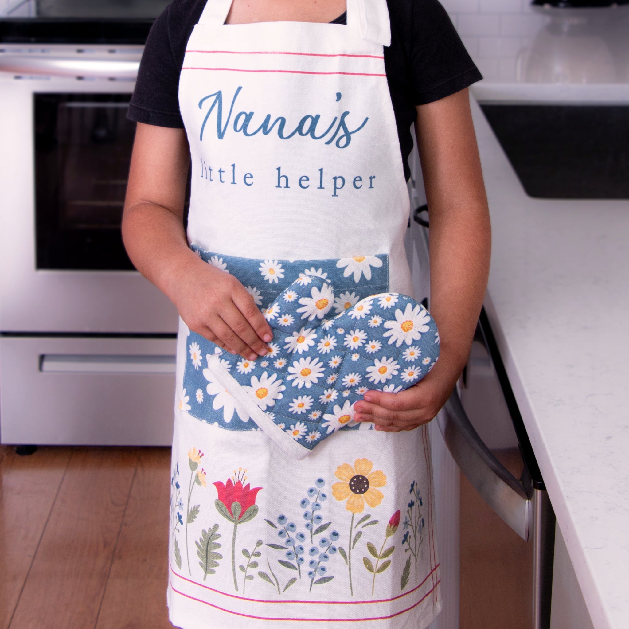 Child's Apron, Hat, Mitt - Nana's Little Helper