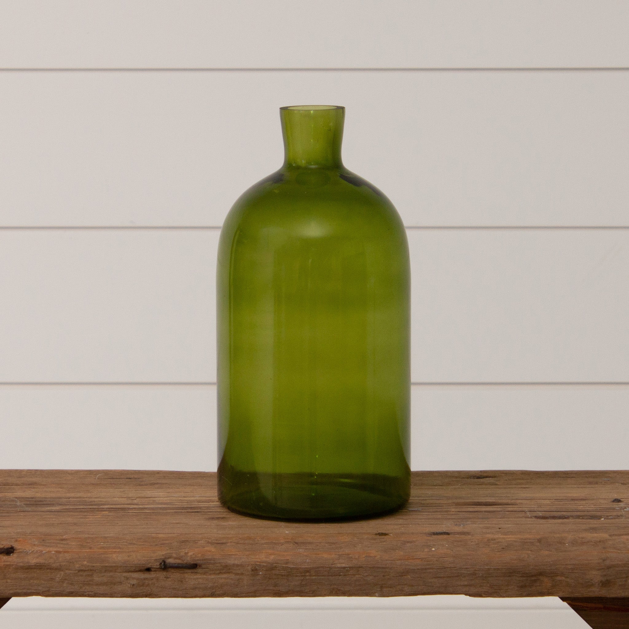 Green Glass Vase, Sm