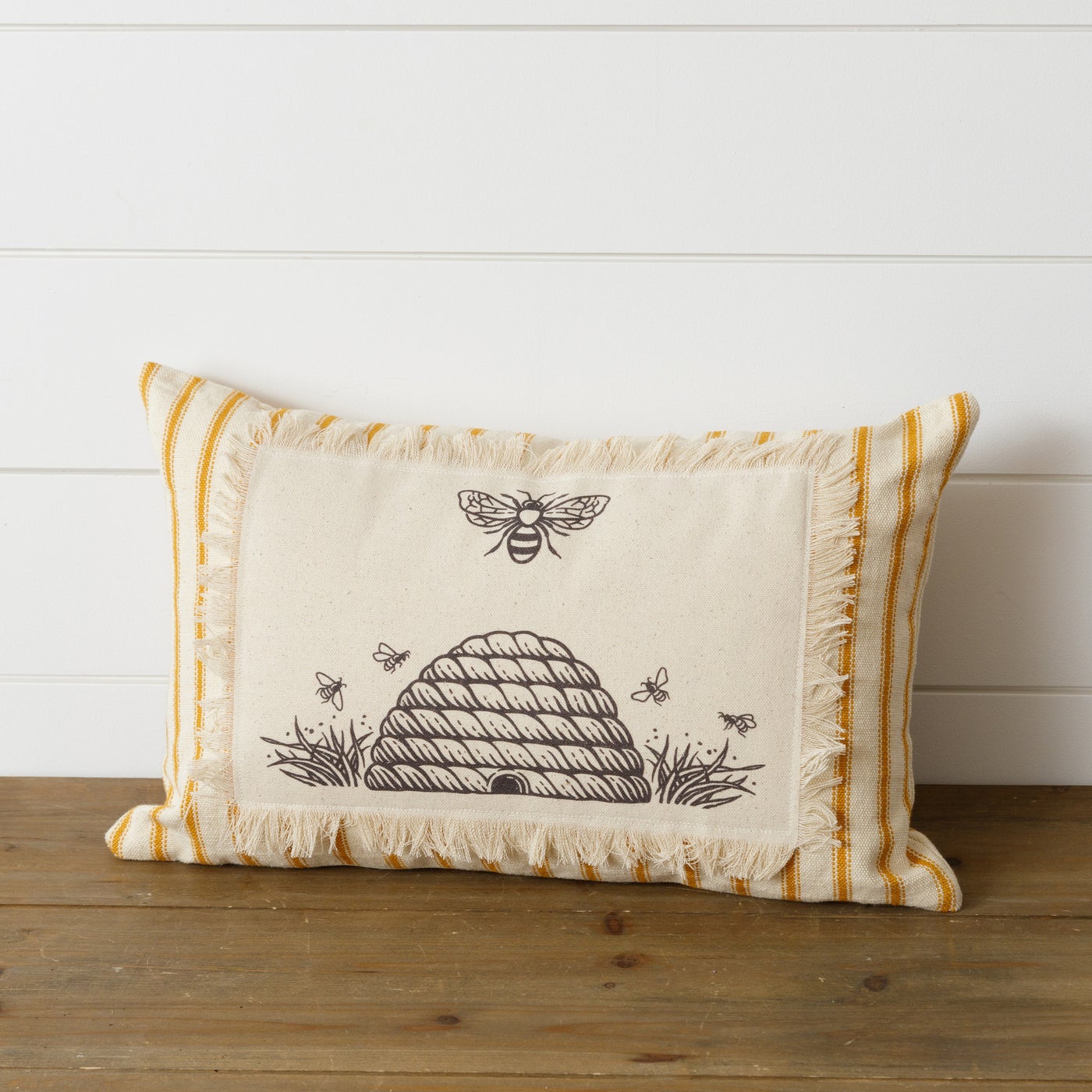 Bee Hive Ticking Pillow