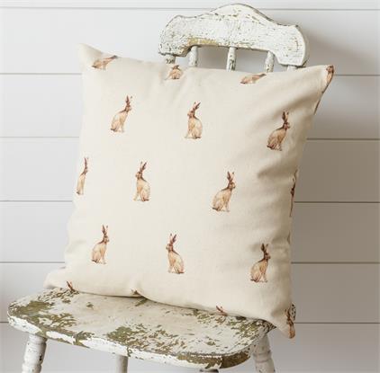 Neutral Rabbits Reversible Pillow