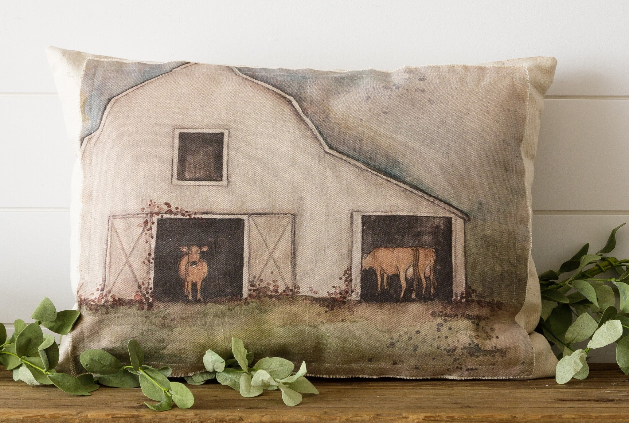Barn Cows Pillow