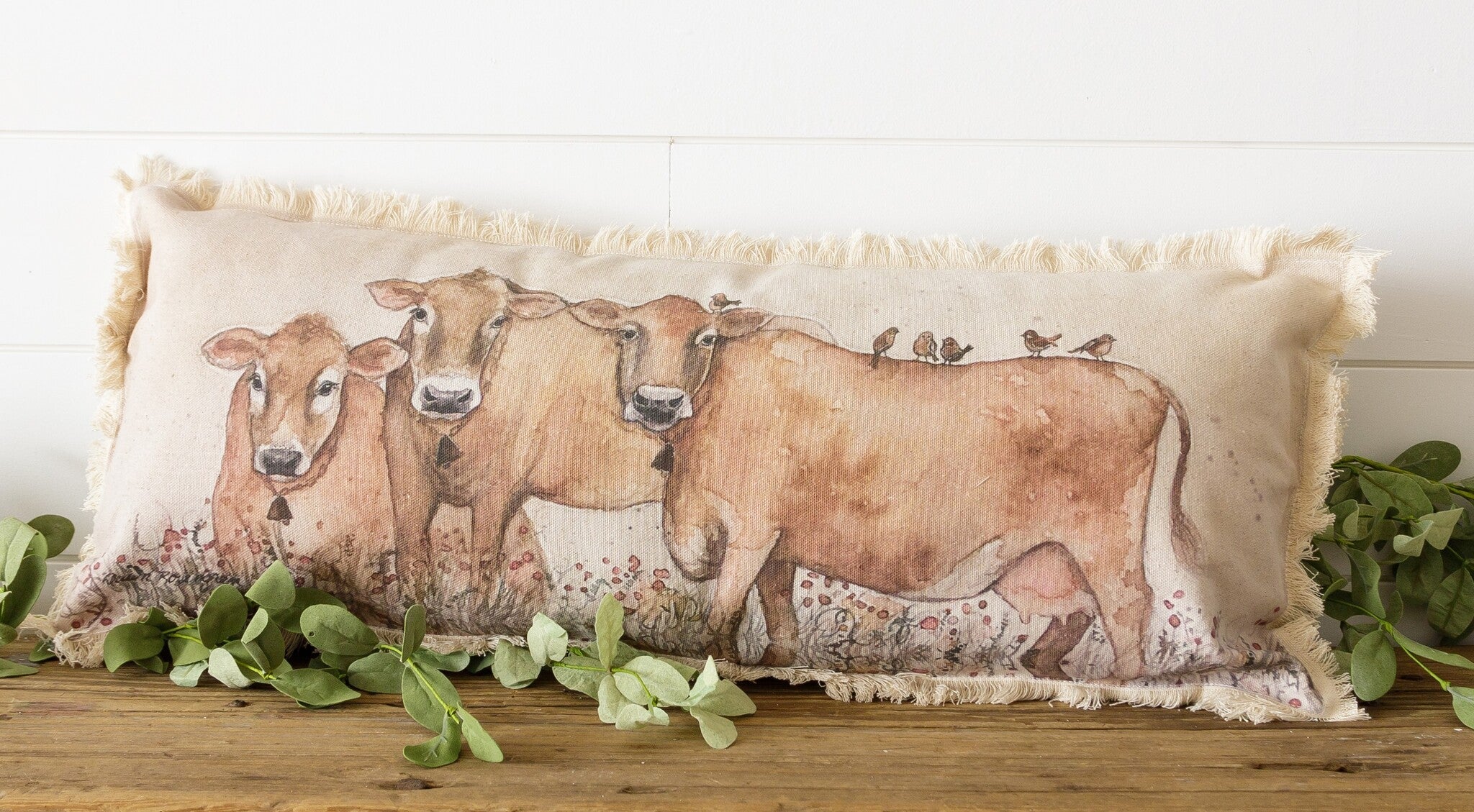 Grazing Cows Pillow