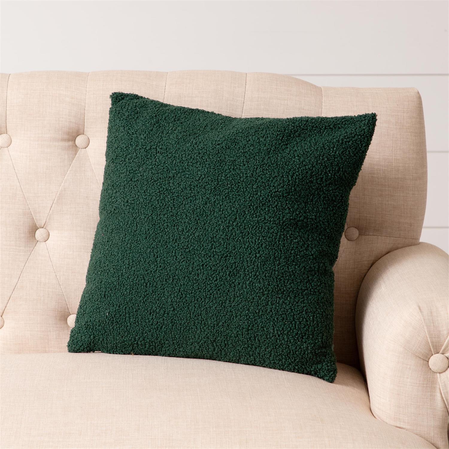 Green Cozy Teddy Pillow