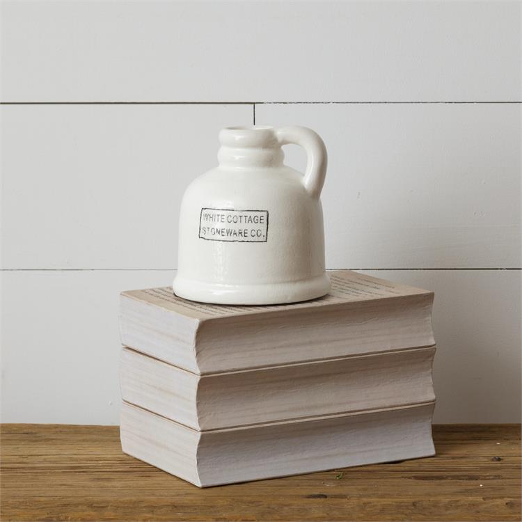 White Cottage Ceramic Jug (SM)