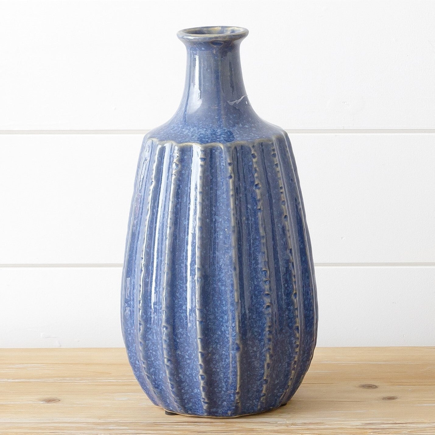 Nautical Blue Ceramic Vase (L)