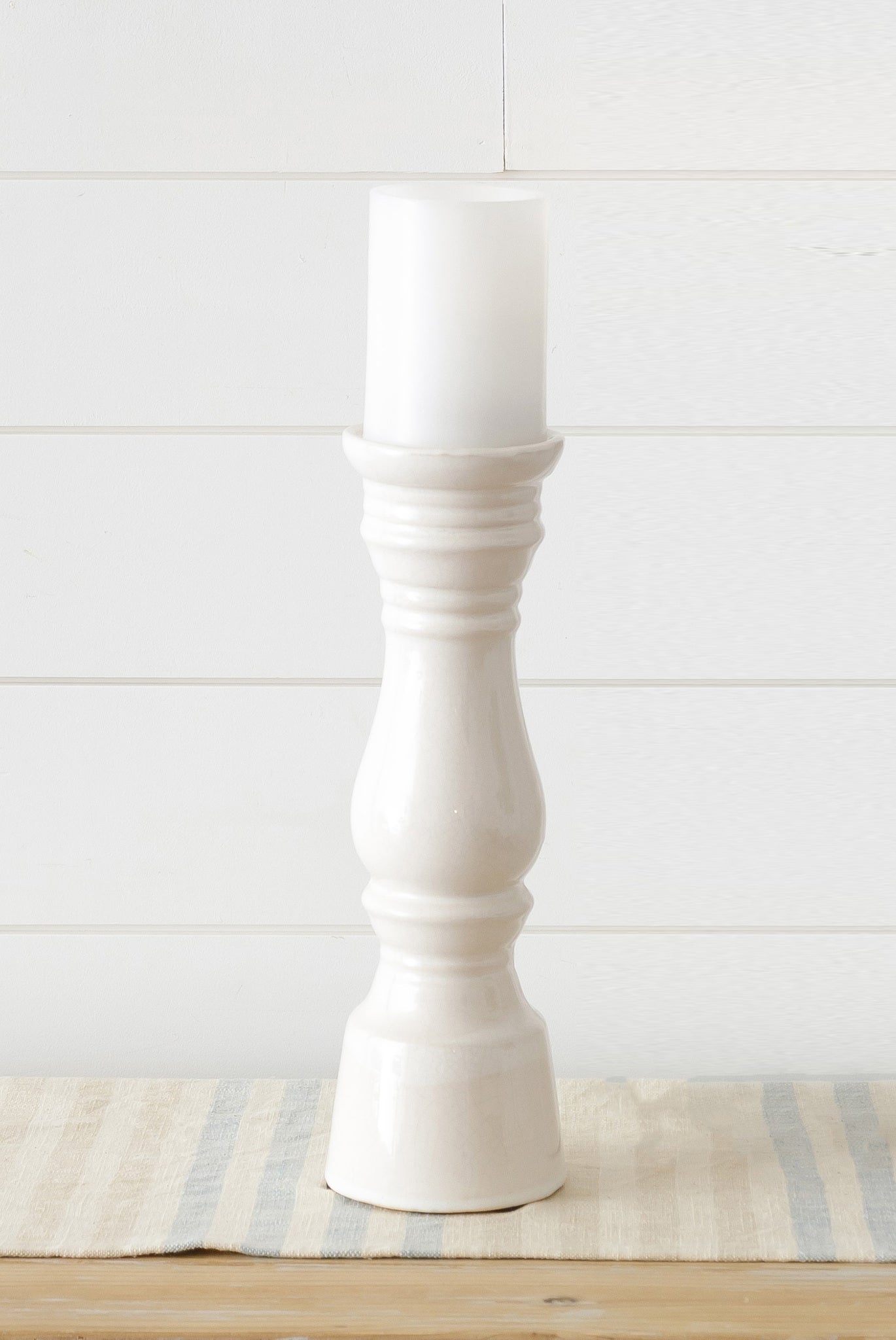 Ceramic Finial Candle Holder (S)