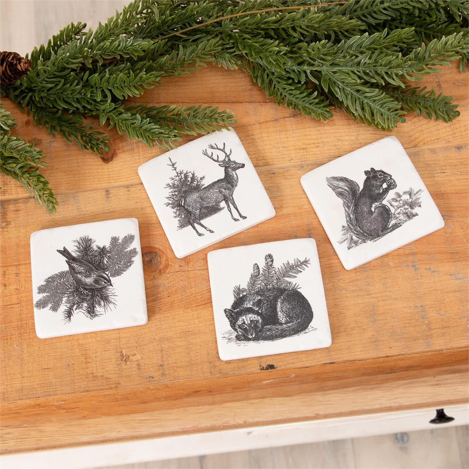 Forest Animal Coasters