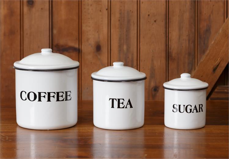 Enamelware Pantry Canisters