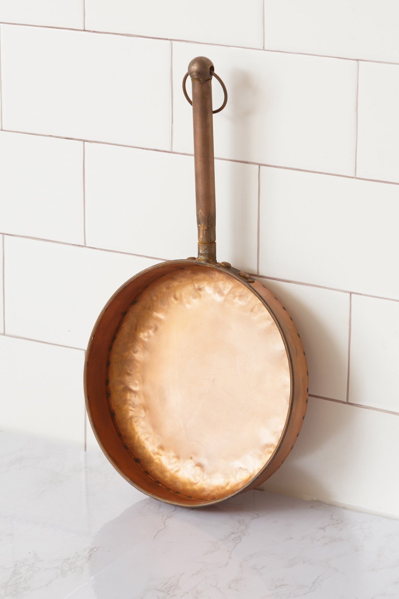Decorative Frying Pan - Hammered Copper