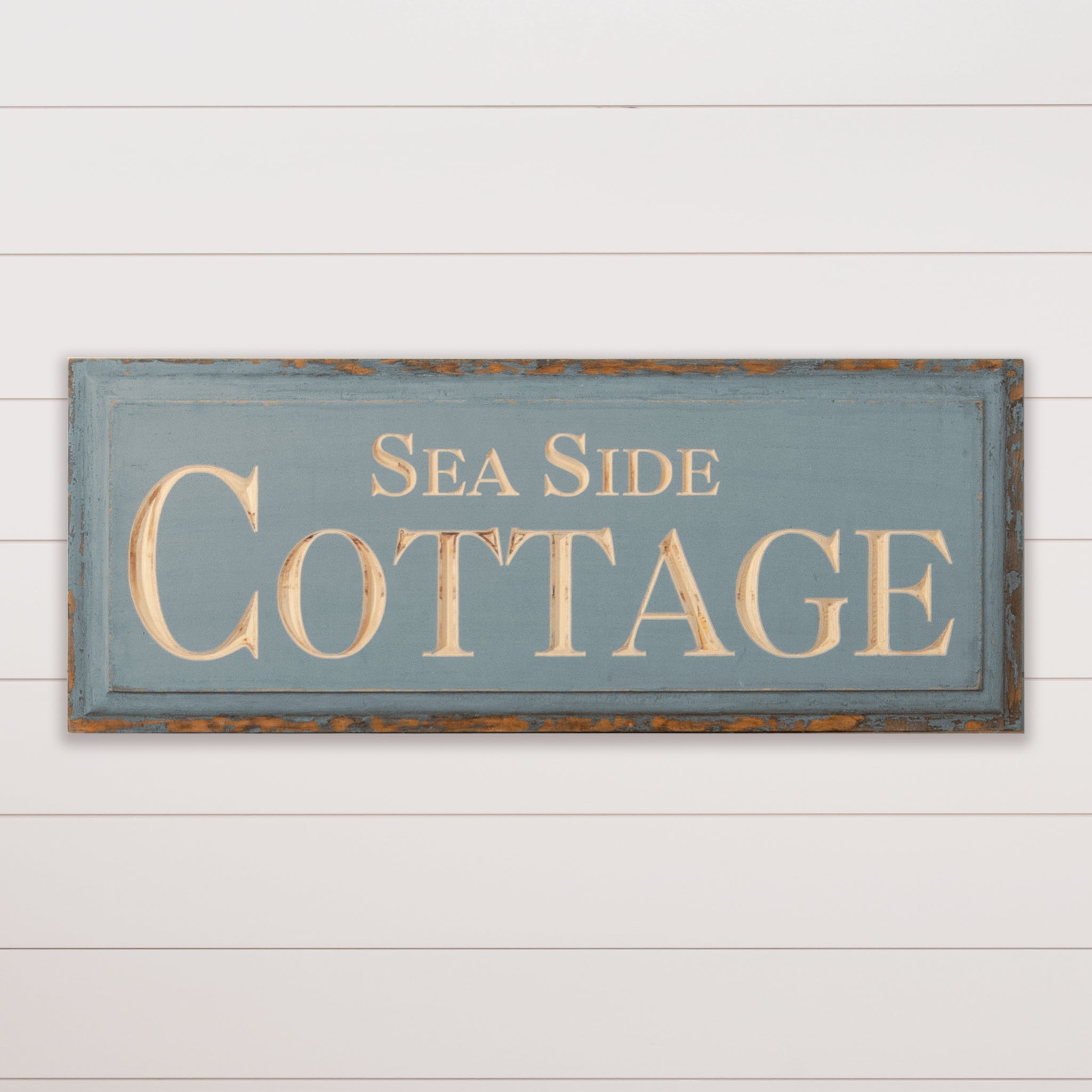 Carved Sign - Sea Side Cottage