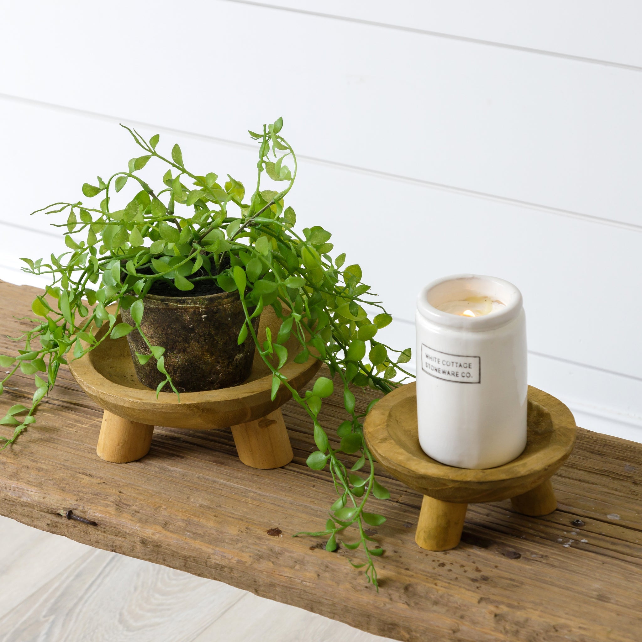 Raw Wood Bowl Risers