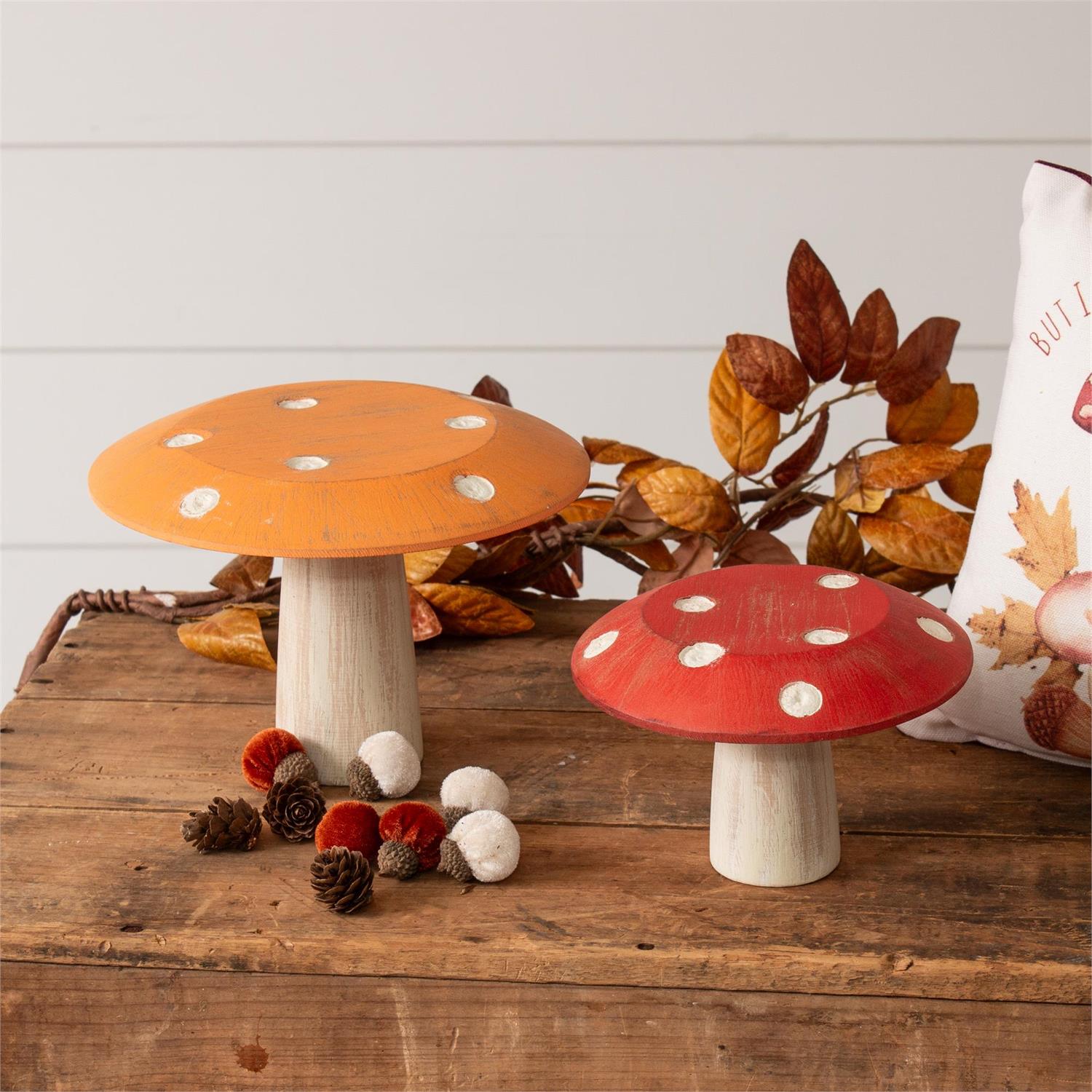 Flat Top Dotted Mushroom Stands