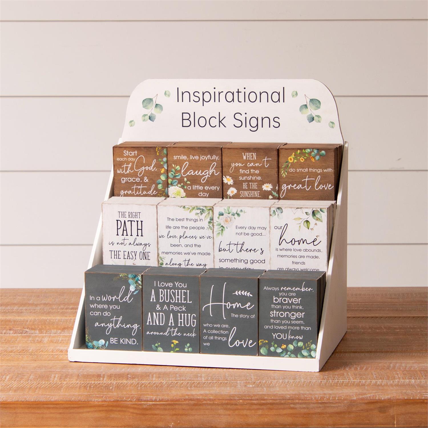 Small Inspirational Signs Tiered Box Set