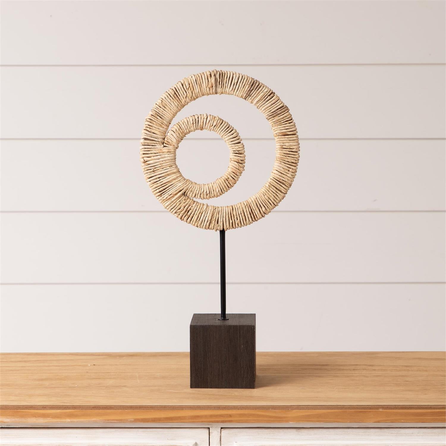 Tabletop Two Circle Decor