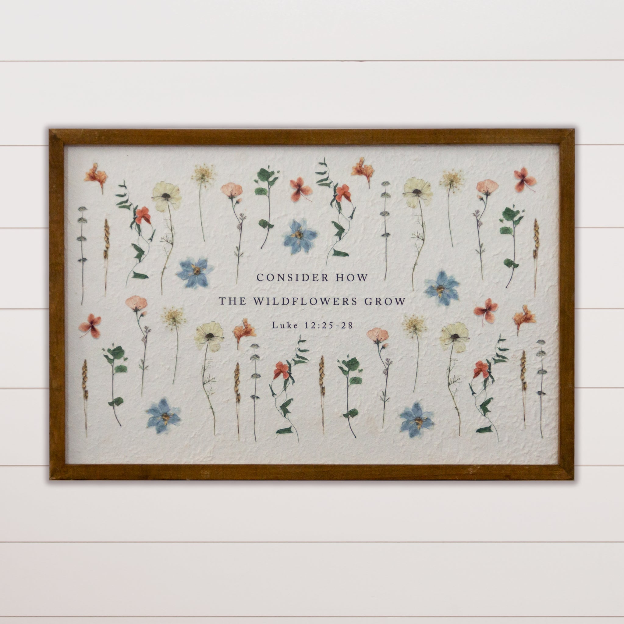 Framed Print - Consider How the Wildflowers Grow
