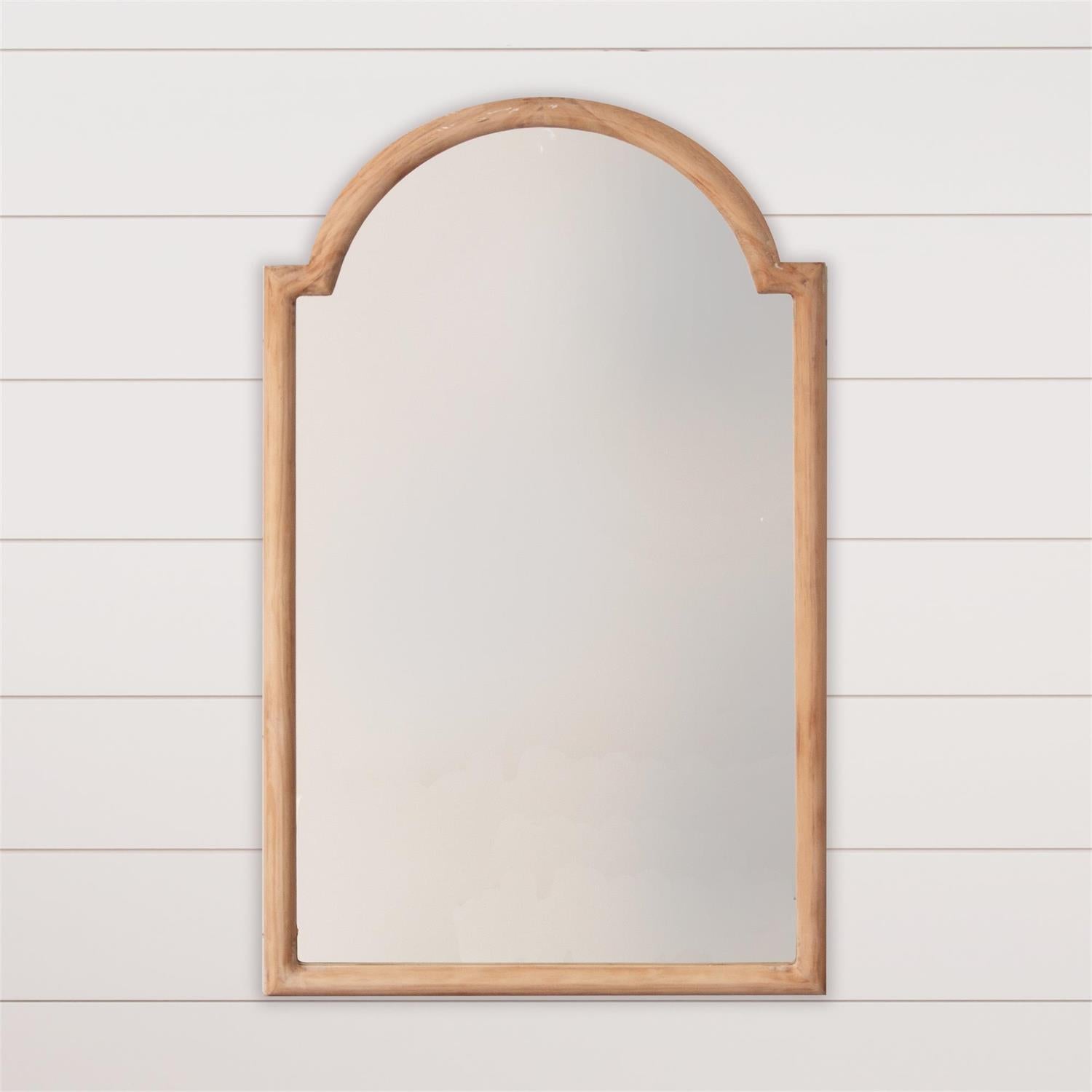 Mirror With Round Arched Wood Frame