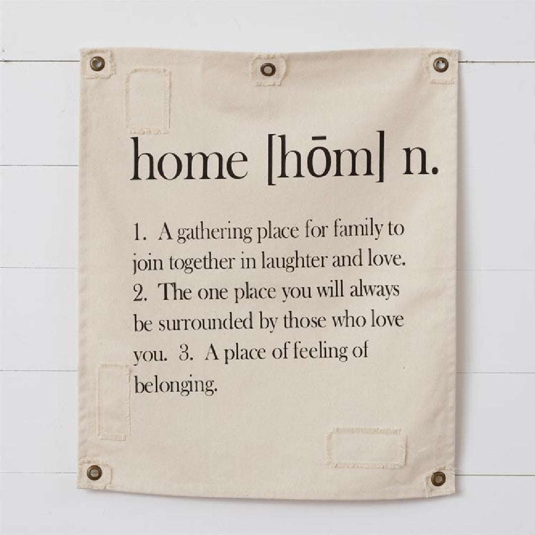 "Home" Canvas Wall Hanging