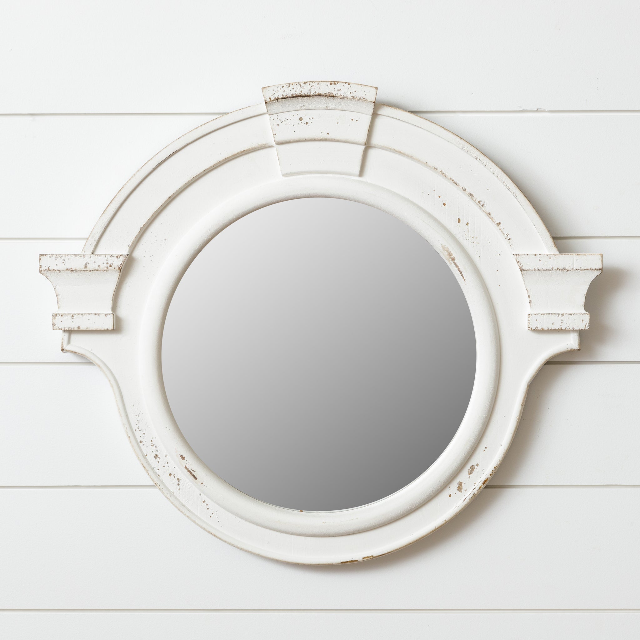 Distressed Mansard Mirror