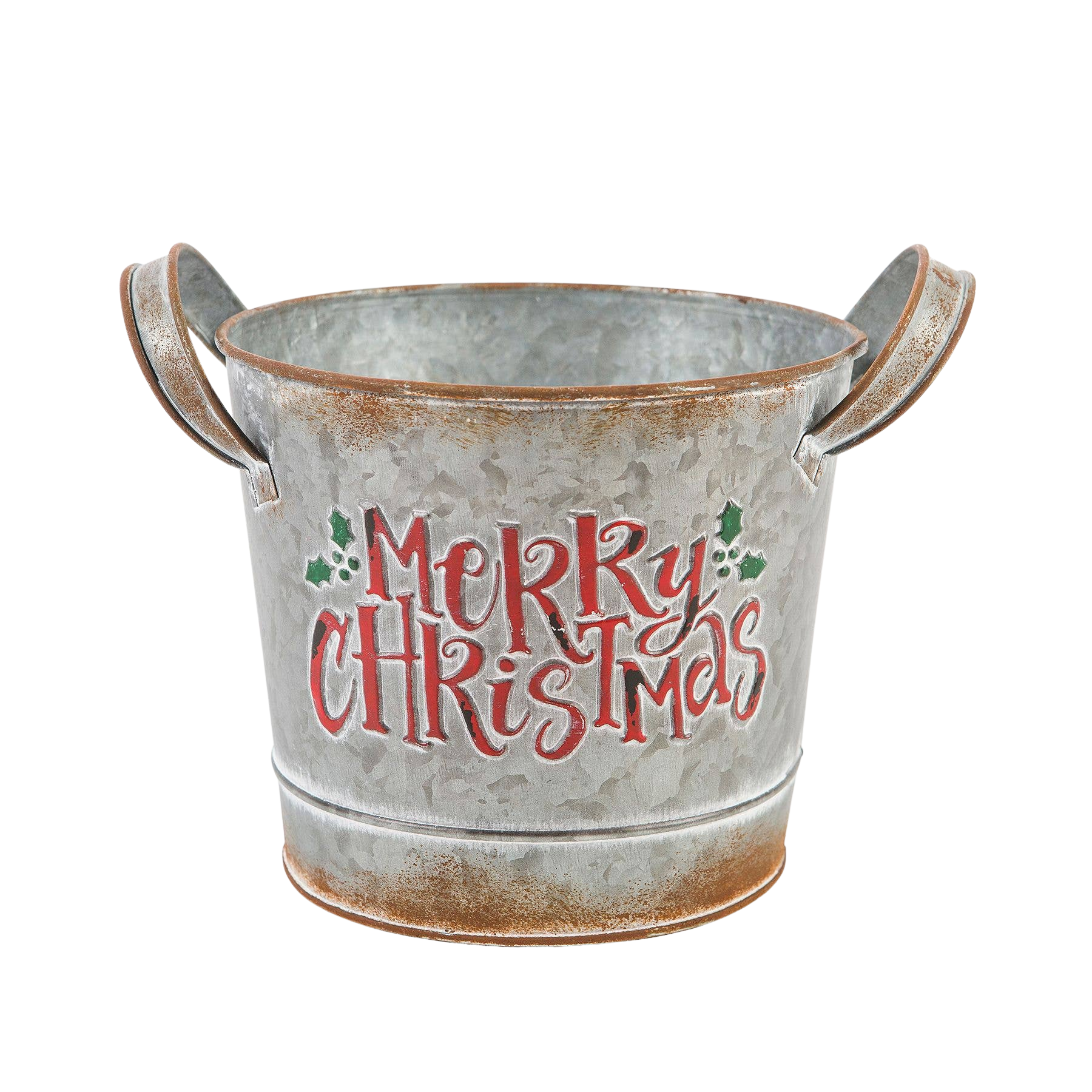 Rustic "Merry Christmas" Container