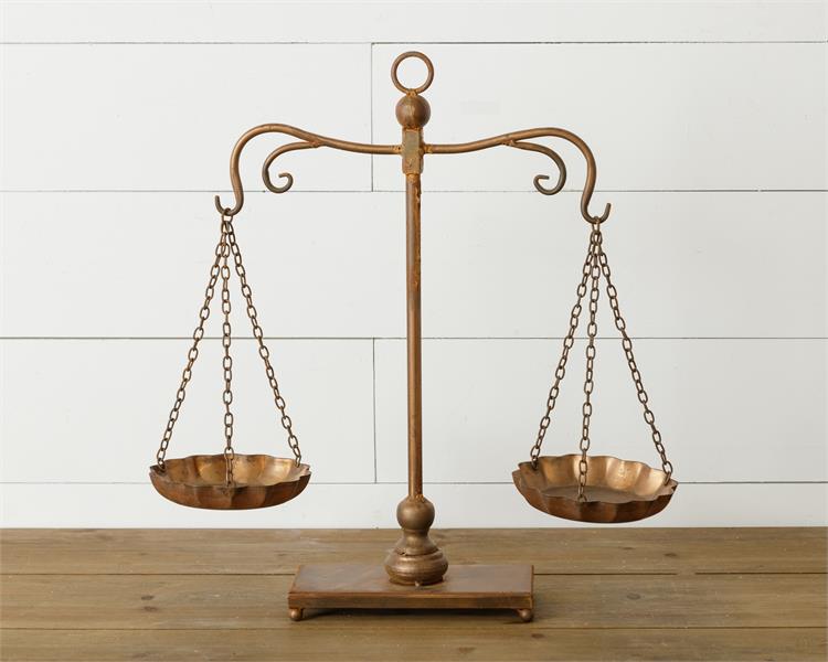 French Antique Copper Scale