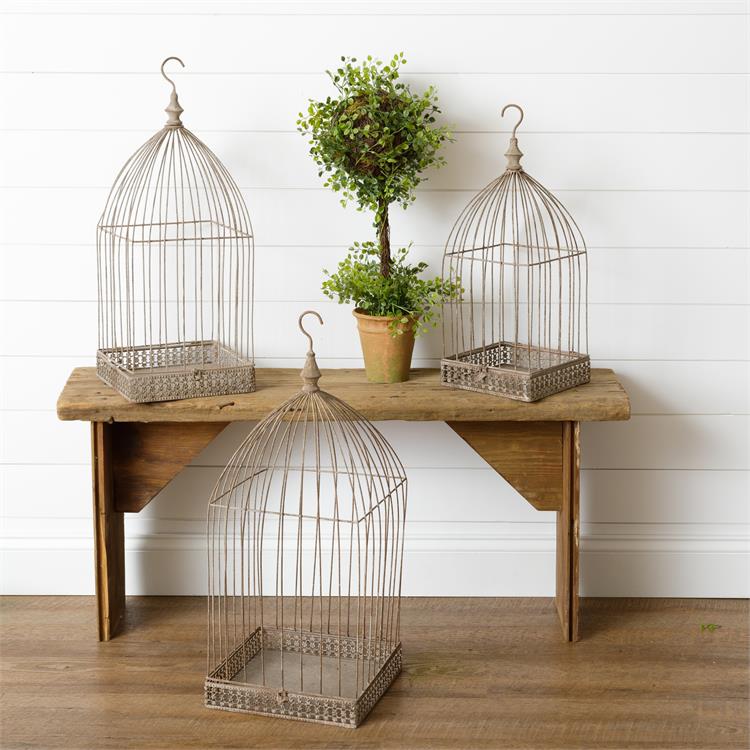 French Trio Bird Cages (S/3)